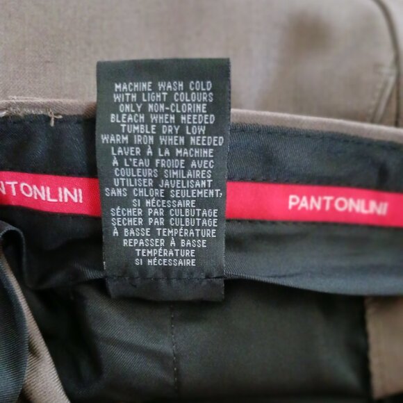 Pantonlini Orange Men's Formal Dress Pants 34" X 30" NWT Classic Fit - Picture 7 of 7